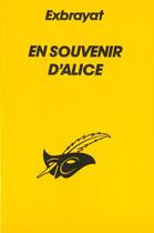 Couverture du livre « En Souvenir D'Alice » de Exbrayat-C aux éditions Editions Du Masque