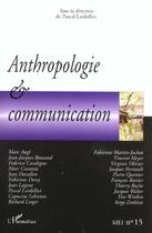 Couverture du livre « Anthropologie et communication - vol15 » de  aux éditions L'harmattan