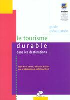 Couverture du livre « Le tourisme durable dans les destinations. guide d'evaluation » de Dub Ceron Jean-Paul aux éditions Pu De Limoges