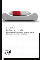 Couverture du livre « Design de produit » de Niloofar Shadmehri aux éditions Presses Academiques Francophones