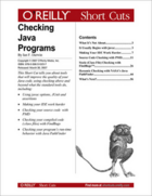 Couverture du livre « Checking Java Programs » de Ian F. Darwin aux éditions O'reilly Media