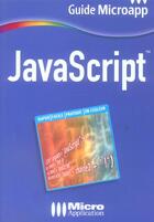 Couverture du livre « Javascript » de Jean Carfantan aux éditions Micro Application