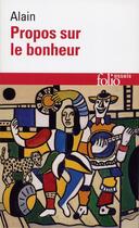 Couverture du livre « Propos sur le bonheur » de Alain aux éditions Gallimard