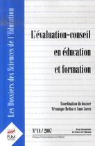 Couverture du livre « L'évaluation-conseil en éducation et formation » de Anne Jorro aux éditions Pu Du Midi