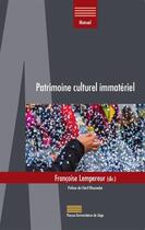 Couverture du livre « Patrimoine culturel immatériel » de Francoise Lempereur aux éditions Pulg