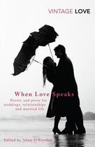 Couverture du livre « When Love Speaks » de O'Riordan Adam aux éditions Random House Digital