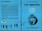 Couverture du livre « Les origines » de Philippe Brenot aux éditions L'harmattan