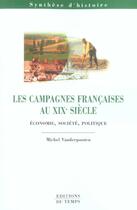 Couverture du livre « Les campagnes francaises au xix siecle (édition 2005/2006) » de Michel Vanderpooten aux éditions Editions Du Temps