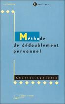 Couverture du livre « Methode dedoublement personnel » de Charles Lancelin aux éditions Lanore