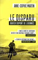 Couverture du livre « Le Disparu - Poche » de Anne-Sophie Martin aux éditions La Mecanique Generale