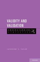 Couverture du livre « Validity and Validation » de Taylor Catherine S aux éditions Oxford University Press Usa