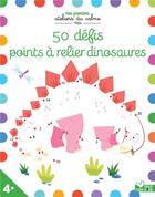 Couverture du livre « 50 défis points à relier dinosaures » de Dean Grey aux éditions Deux Coqs D'or