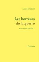 Couverture du livre « Courrier des Pays-Bas t.2 ; les horreurs de la guerre » de Alphonse Daudet aux éditions Grasset Et Fasquelle