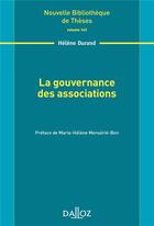 Couverture du livre « La gouvernance des associations » de Helene Durand aux éditions Dalloz