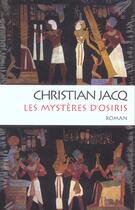 Couverture du livre « Coffret Les Mysteres D'Osiris » de Christian Jacq aux éditions Xo