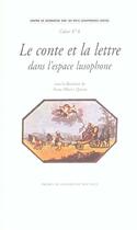 Couverture du livre « Conte et la lettre dans l'espace lusophone (le) » de Anne-Marie Quint aux éditions Presses De La Sorbonne Nouvelle