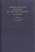 Couverture du livre « Greek-english lexicon of the septuagint » de Eynikel Lust aux éditions Deutsche Bibelgesellschaft