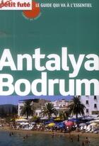 Couverture du livre « GUIDE PETIT FUTE ; CARNETS DE VOYAGE ; Antalya - Bodrum (édition 2014) » de  aux éditions Le Petit Fute