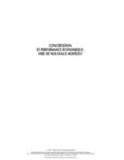 Couverture du livre « Concertation et performance économique ; vers de nouveaux modèles ? » de Diane-Gabrielle Tremblay aux éditions Presses De L'universite Du Quebec