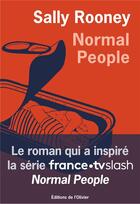 Couverture du livre « Normal people » de Sally Rooney aux éditions Editions De L'olivier