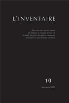 Couverture du livre « T10 - inventaire n 10 » de  aux éditions La Lenteur