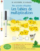 Couverture du livre « Les tables de multiplication (3,4,6,8) - je m'entraine, je m'amuse - mes activites effacables » de Bathie/Cabrol/Warnes aux éditions Usborne