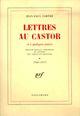 Couverture du livre « Lettres au Castor et à quelques autres t.1 ; 1926-1939 » de Jean-Paul Sartre aux éditions Gallimard