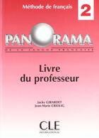 Couverture du livre « Panorama 2 de francaislivre du professeur » de Girardet/Cridlig aux éditions Cle International