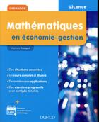 Couverture du livre « Mathématiques en économie-gestion » de Stephane Rossignol aux éditions Dunod