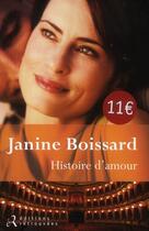 Couverture du livre « Histoire d'amour » de Janine Boissard aux éditions Les Editions Retrouvees