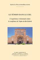 Couverture du livre « Le témoin dans le ciel ; l'expérience visionnaire dans le soufisme de Najm al-dîn Kubrâ » de Sylvie Le Pelletier-Beaufond aux éditions Claire Maisonneuve