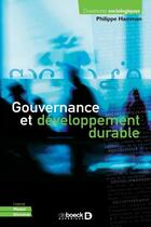 Couverture du livre « Gouvernance et développement durable » de Philippe Hamman aux éditions De Boeck Superieur