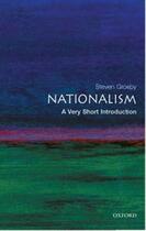 Couverture du livre « Nationalism: A Very Short Introduction » de Grosby Steven aux éditions Oup Oxford