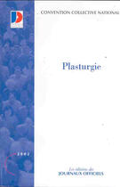 Couverture du livre « Plasturgie » de  aux éditions Documentation Francaise