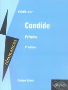 Couverture du livre « Étude sur candide (2e édition) » de Calais aux éditions Ellipses