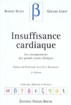 Couverture du livre « Insuffisance cardiaque (2e édition) » de Haiat/Leroy aux éditions Frison Roche