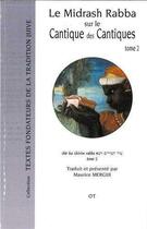 Couverture du livre « Le Midrasch Rabba Sur Le Cantique Des Cantique T.2 » de Maurice Mergui aux éditions Nouveaux Savoirs