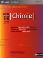 Couverture du livre « Chimie ; mpsi, ptsi, pcsi 2ème période ; classe prépa 1ère année ; option psi (édition 2007) » de Anthony Bourgeais aux éditions Nathan