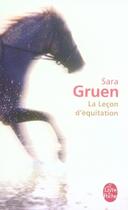 Couverture du livre « La leçon d'équitation » de Gruen-S aux éditions Le Livre De Poche