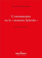 Couverture du livre « L'onomatopee ou le 