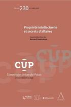 Couverture du livre « Propriété intellectuelle et secrets d'affaire » de Bernard Vanbrabant aux éditions Anthemis