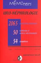 Couverture du livre « Uro-nephrologie memo-test » de Millot aux éditions Estem