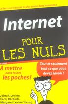 Couverture du livre « Internet (5e édition) » de John R. Levine aux éditions First Interactive