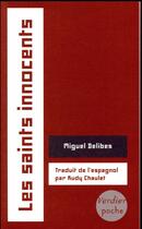 Couverture du livre « Les saints innocents » de Miguel Delibes aux éditions Verdier