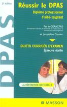 Couverture du livre « Reussir le dpas (2e édition) » de Jacqueline Gassier et Geracfas aux éditions Elsevier-masson