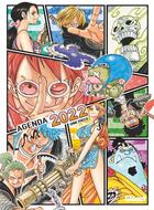 Couverture du livre « One Piece : agenda (édition 2022) » de Eiichiro Oda aux éditions Glenat