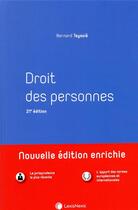 Couverture du livre « Droit des personnes (21e édition) » de Teyssie/Bernard aux éditions Lexisnexis