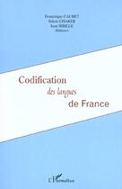 Couverture du livre « Codification des langues de france » de Chaker/Sibille aux éditions L'harmattan