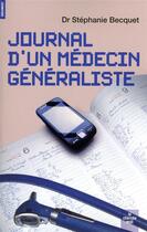 Couverture du livre « Journal d'un médecin généraliste » de Stephanie Becquet aux éditions Cherche Midi