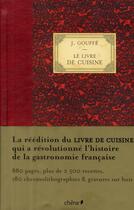 Couverture du livre « Le livre de cuisine » de Jules Gouffe aux éditions Chene